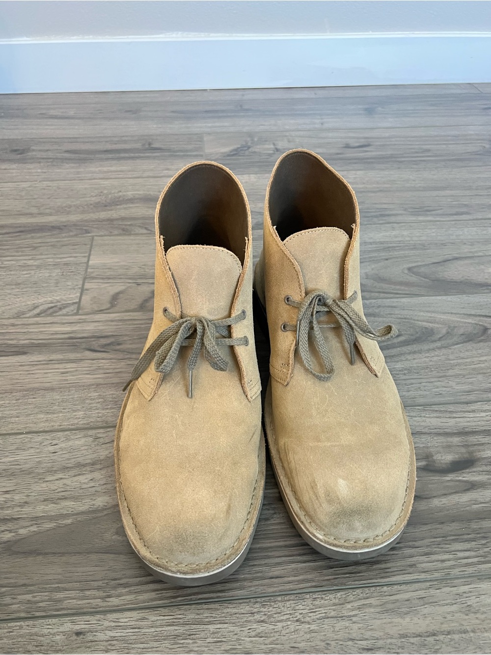 Clarks Mens Lace Up Ankle Boots Suede Casual Dress Boot | Size 13